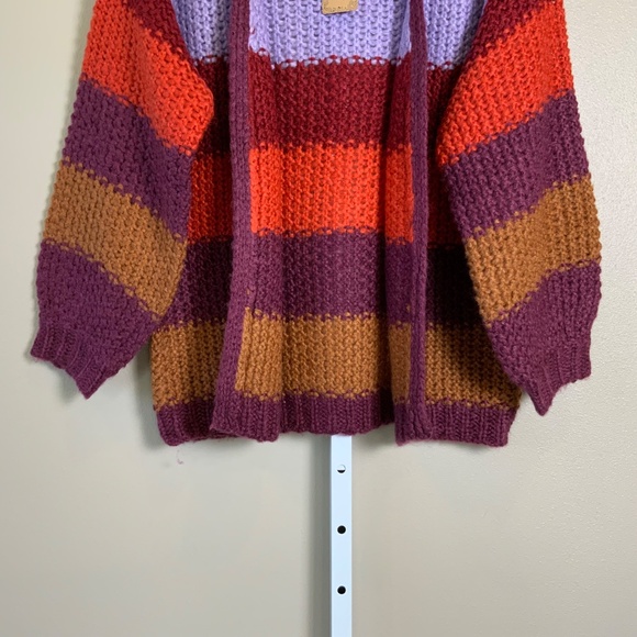 Natural Life Oversized Striped Cardigan Sweater - Picture 11 of 16